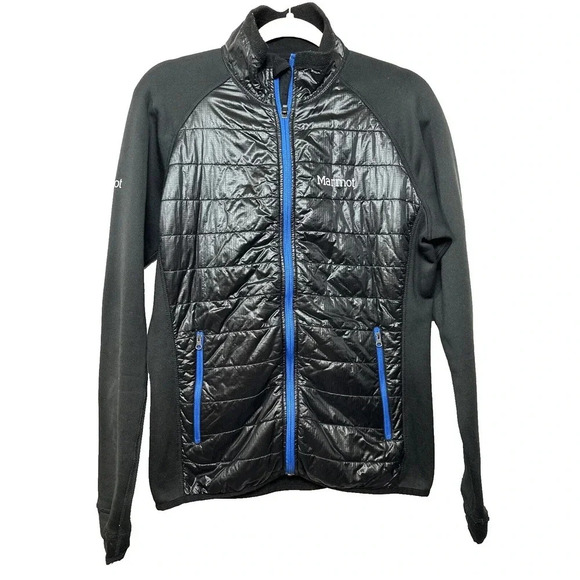 Marmot Puffer Jacket Fleece Polartec Women Sz S Layers Packable Outdoors Pockets - Picture 1 of 11